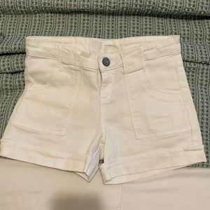 KUT White Denim Shorts